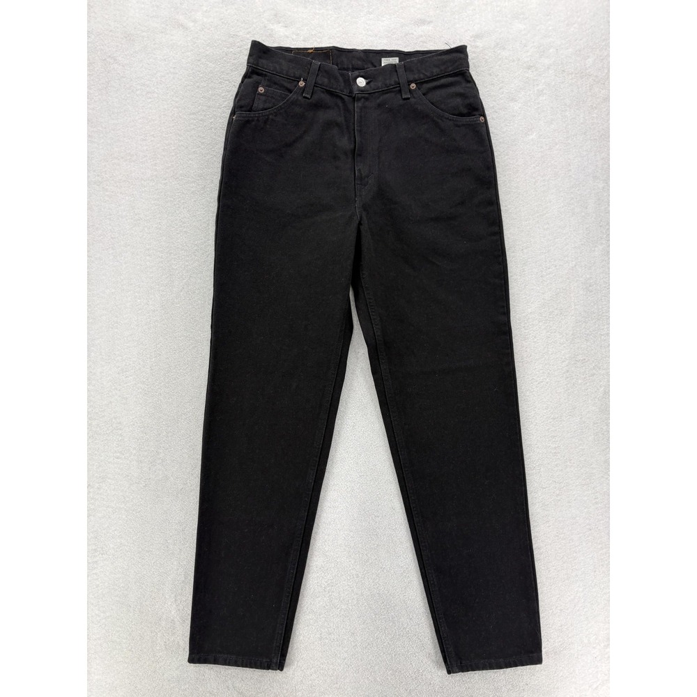 Vintage Levis 912 Jeans Womens 12 Black Slim Fit Tapered Leg Orange Tab Made USA - Picture 2 of 15